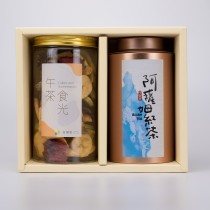 【茶食禮盒】精選阿薩姆紅茶＋綜合水果脆片(2罐裝/盒)