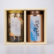 【茶食禮盒】精選阿薩姆紅茶＋綜合菇菇脆片(2罐裝/盒)